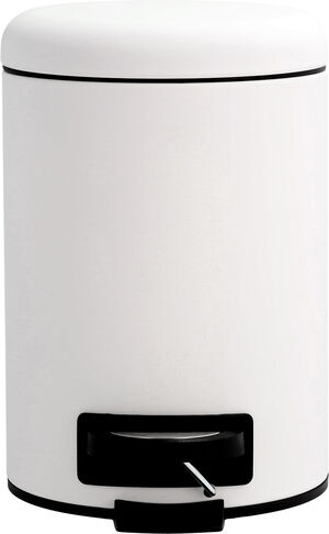 Pedalspand 3L Mono hvid rubber