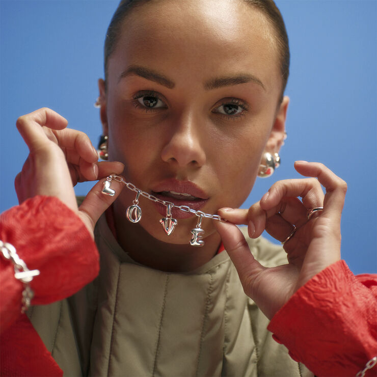 Puffer Letter Charm - C