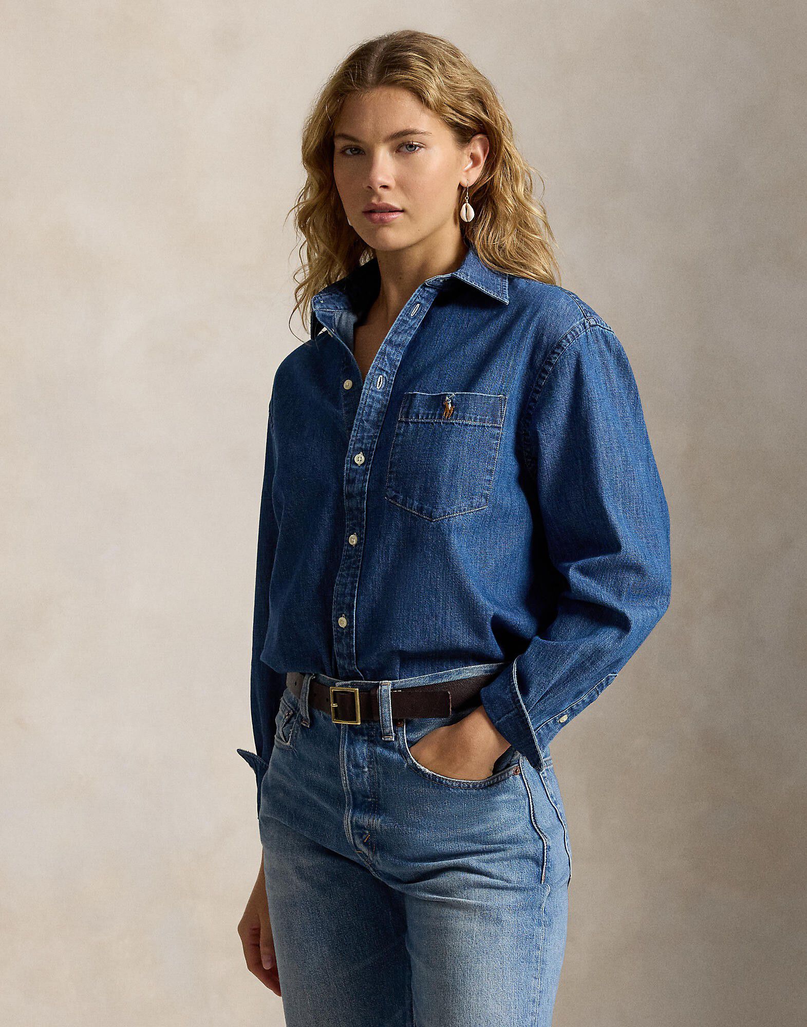 The Big Cotton Denim Shirt