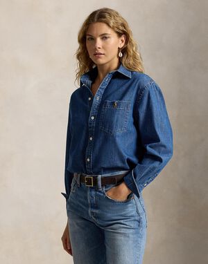 The Big Cotton Denim Shirt