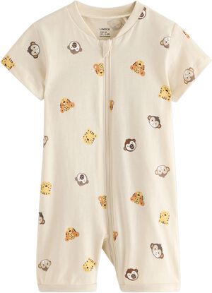 Pyjamas romper i myk bomull, med ko