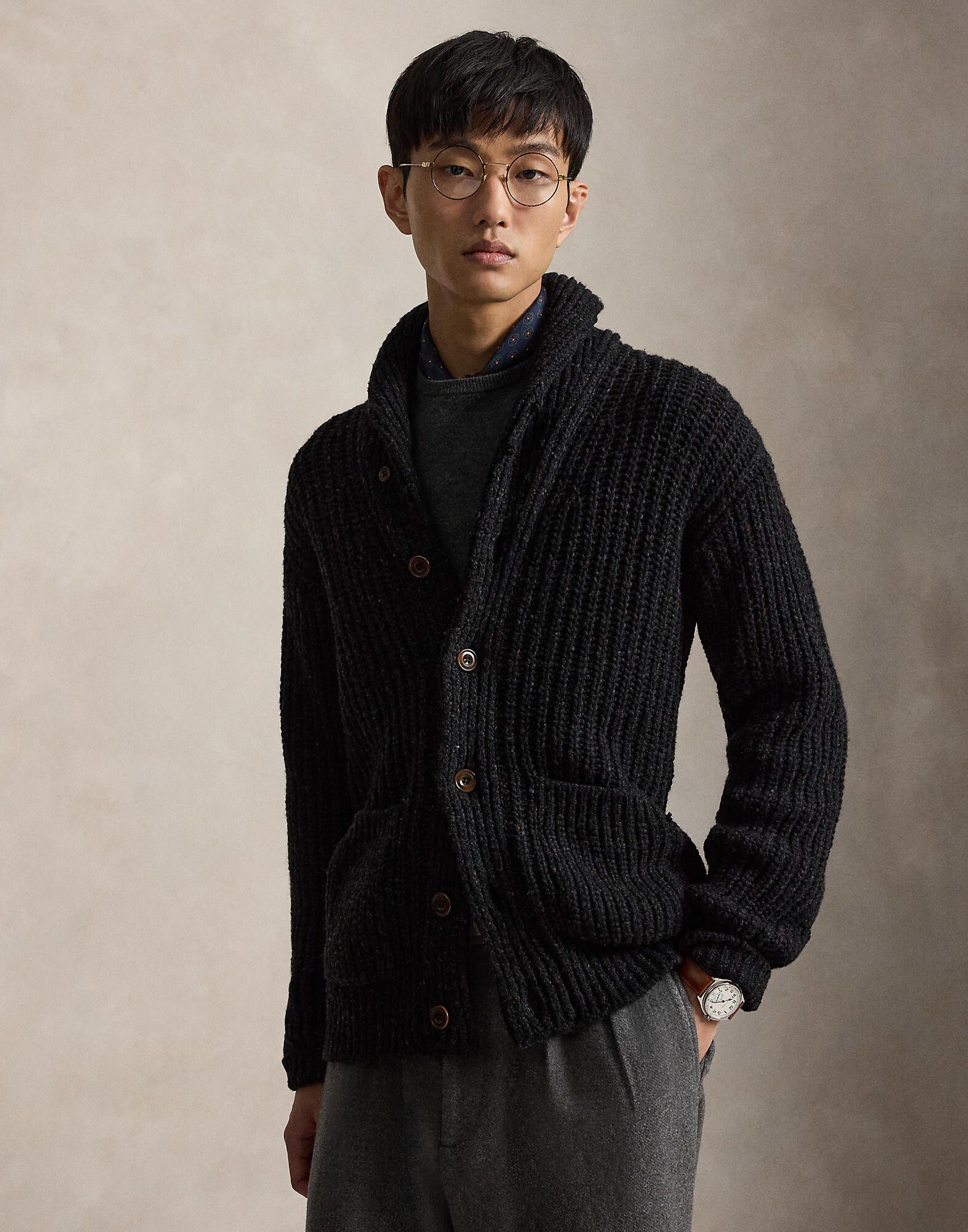 WOOL BLEND-SWEATER-CARDIGAN