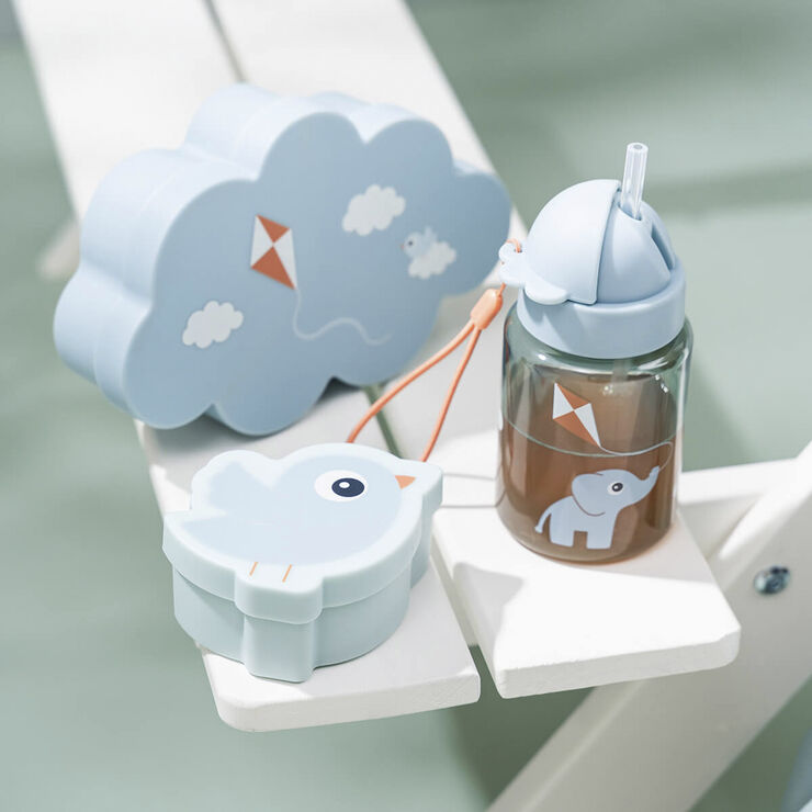 Snack & madkasse m/drikkedunk Playground Blå