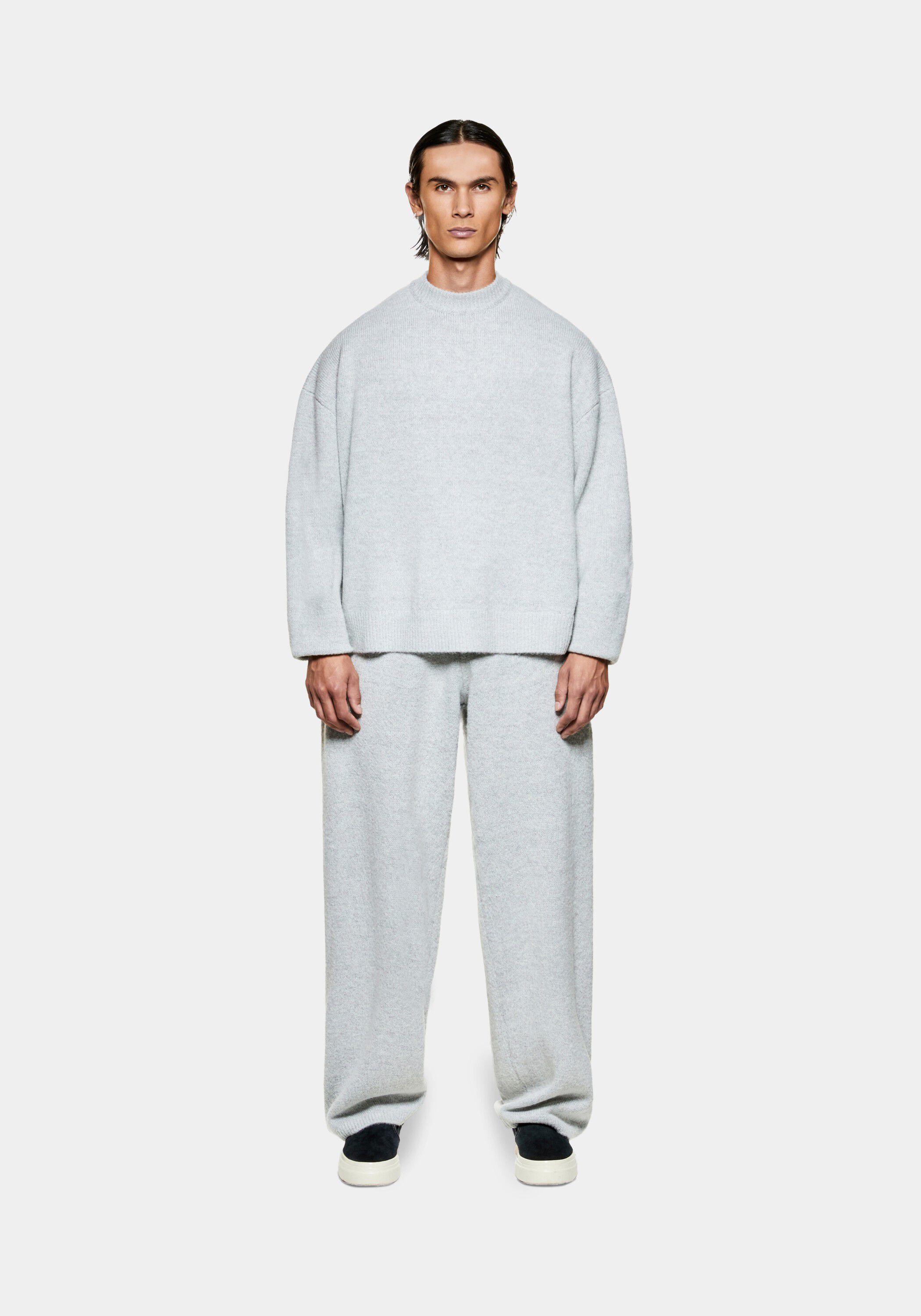 MOHAIR BLEND KNIT CREWNECK