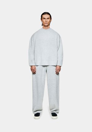 MOHAIR BLEND KNIT CREWNECK