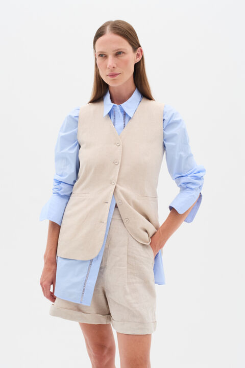 FaridaIW Linen Waistcoat