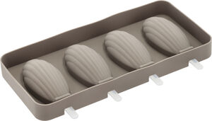 Ispindeform til 4 stk. Madeleine Latte Silikone