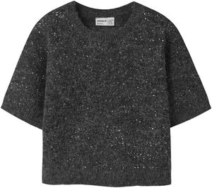 NKFRIAGLITTER SS KNIT TOP