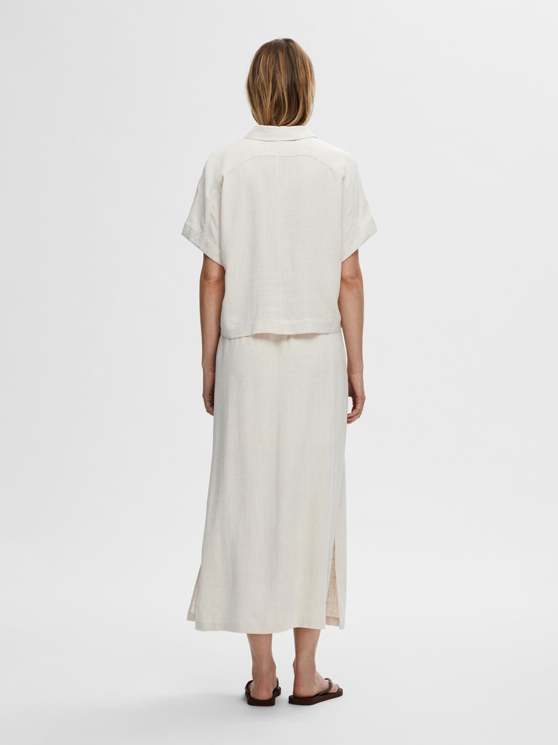 SLFVIVA SS CROPPED SHIRT NOOS