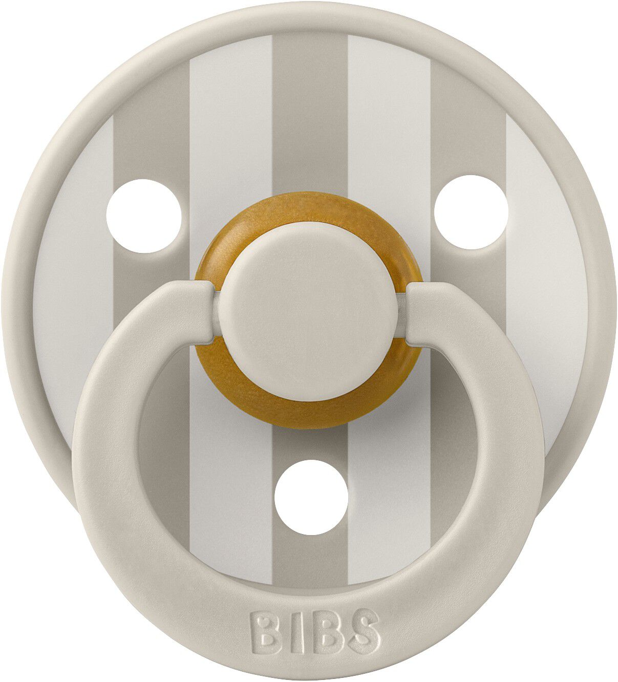BIBS Pacifier Studio Colour Block Latex Size 1 Sand/Ivory