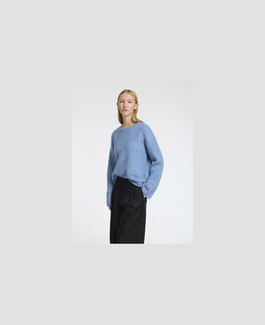 SLFALVA STRUCTURE LS KNIT O-NECK