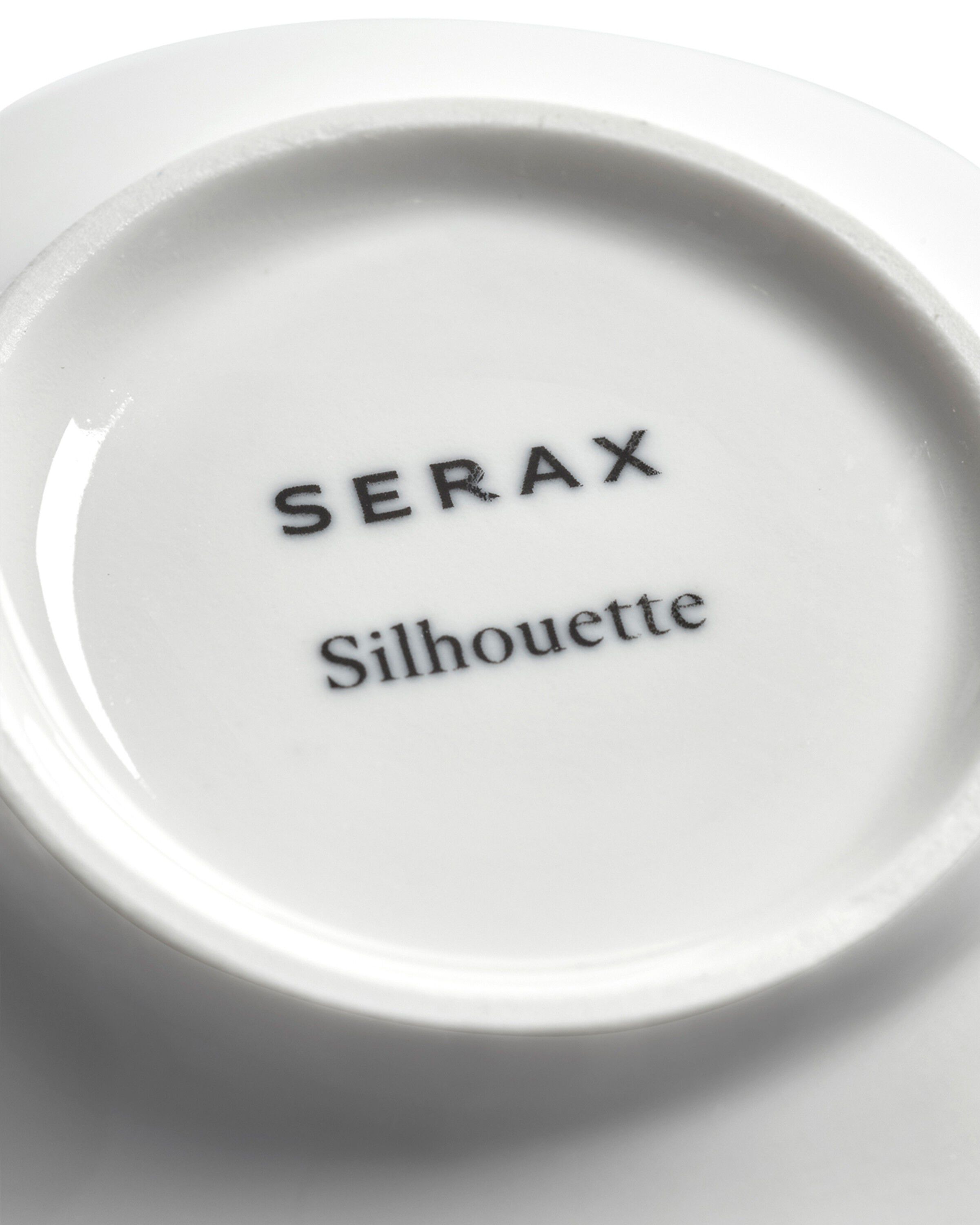SAUCER COFFEE CUP WHITE SILHOUETTE