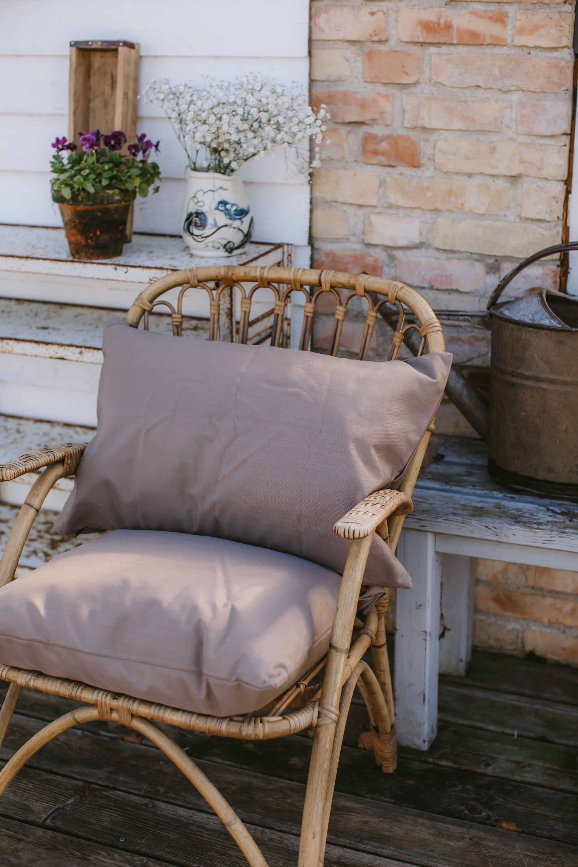 Fossflakes udend&oslash;rspude 40x60 cm. Taupe