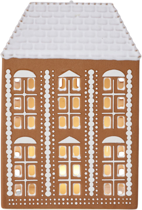 Gingerbread Lyshus stor brun