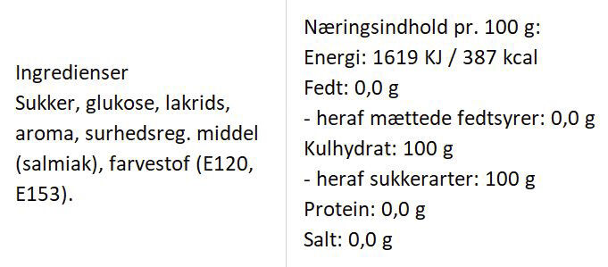 St&aelig;rke Vikinge bolcher med smag af pebret salmiak-lakrids