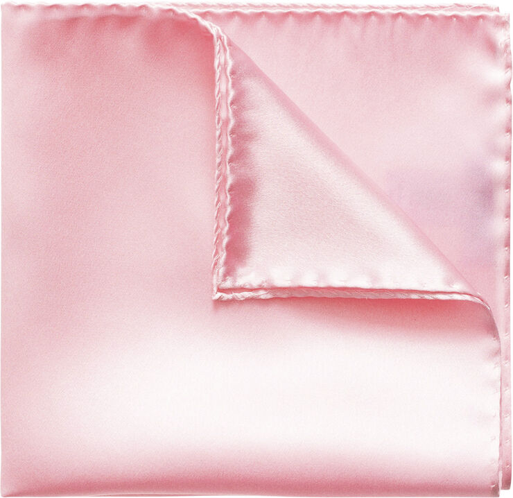 Pink Silk Pocket Square