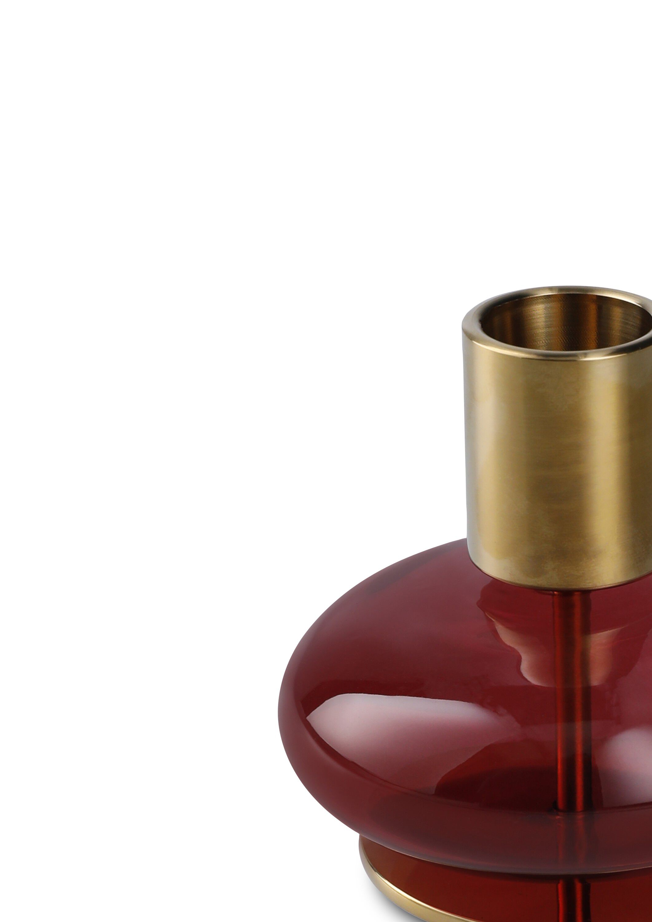 Bubble Lysestage H8 cm bordeaux