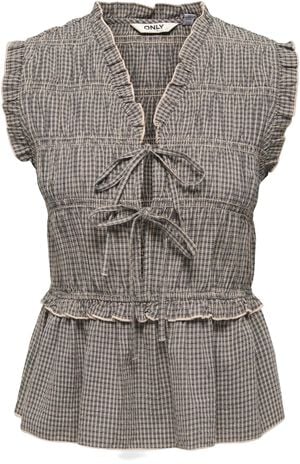 ONLVELINA S/L STRING TOP WVN EX