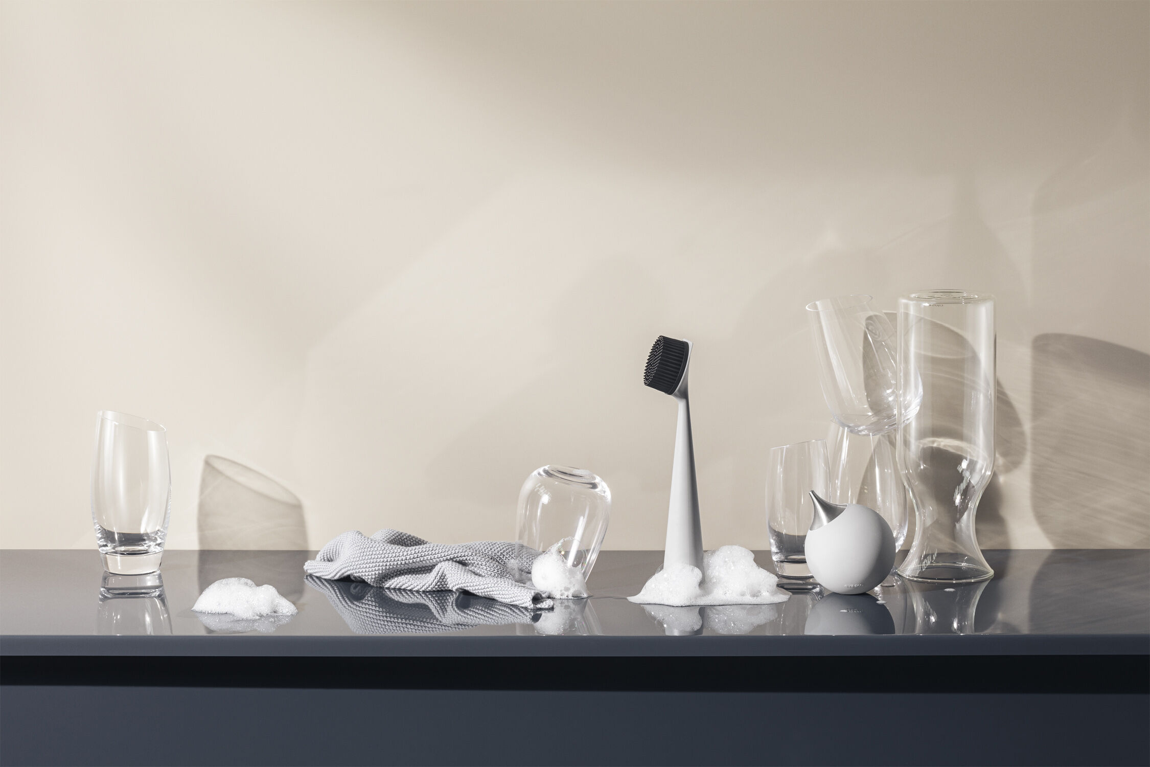 Opvaskeb&oslash;rste Marble grey