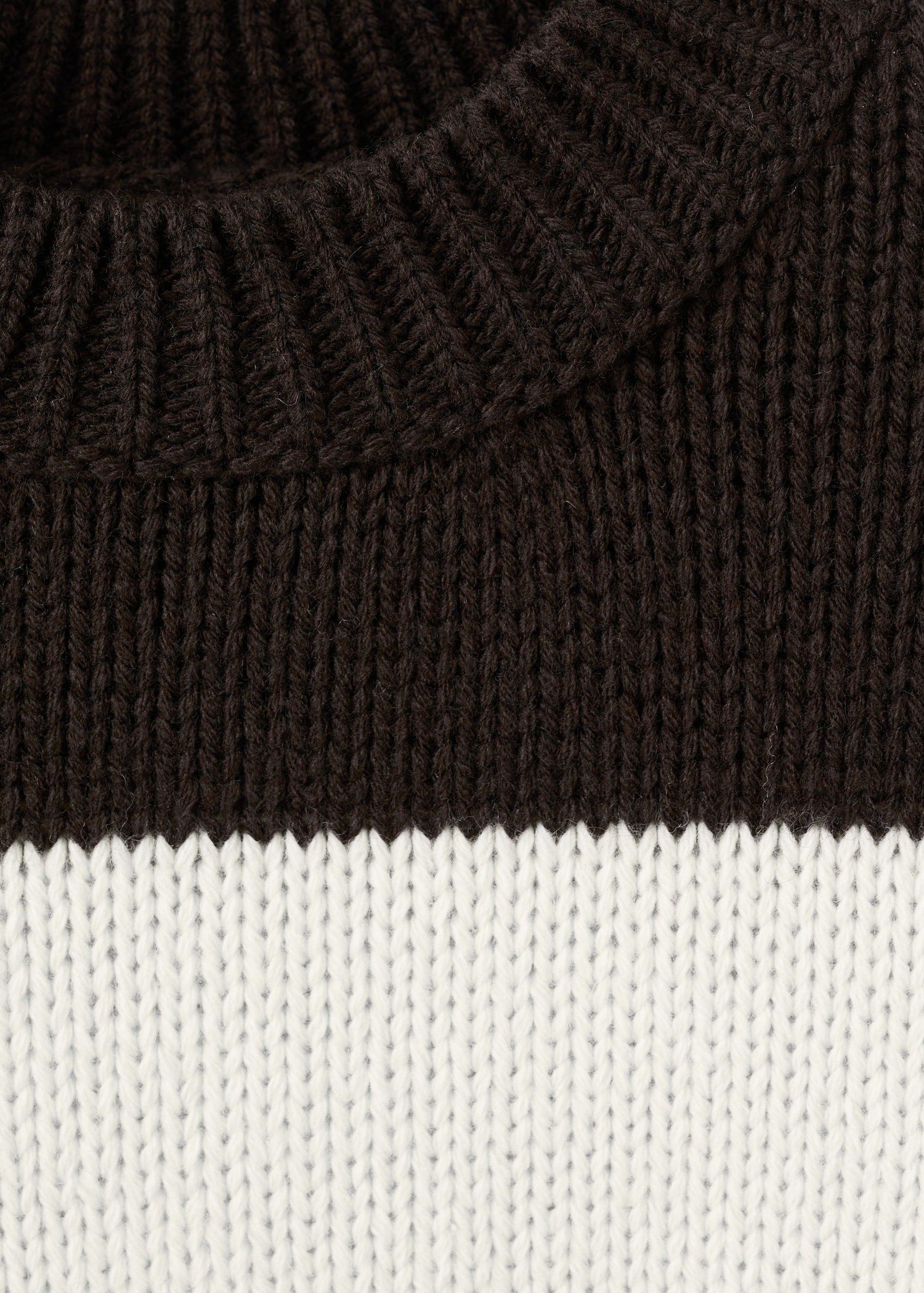 Knit striped sweater