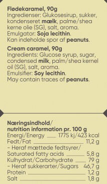 Fl&oslash;dekarameller, 90g