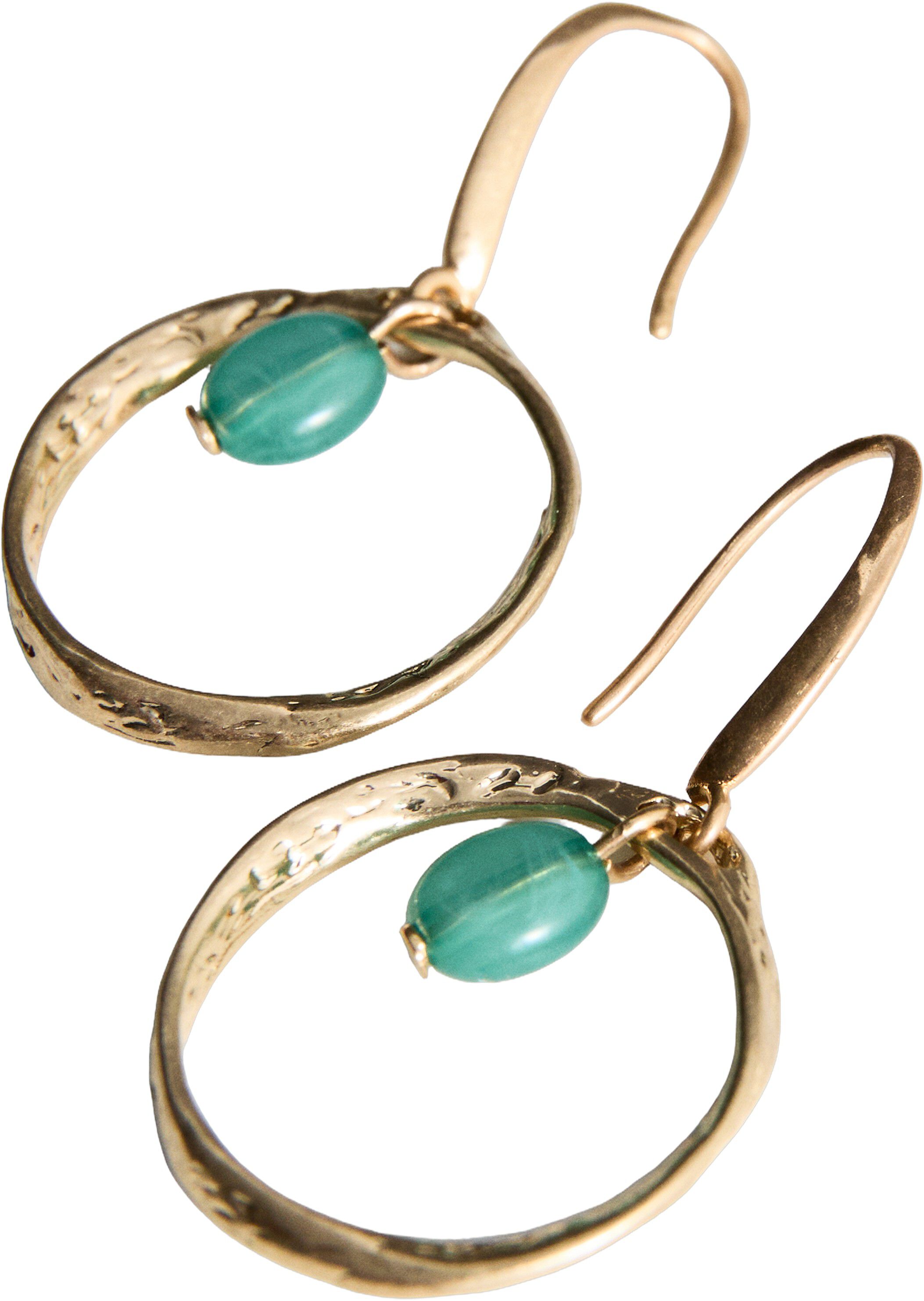 Bead hoop earrings