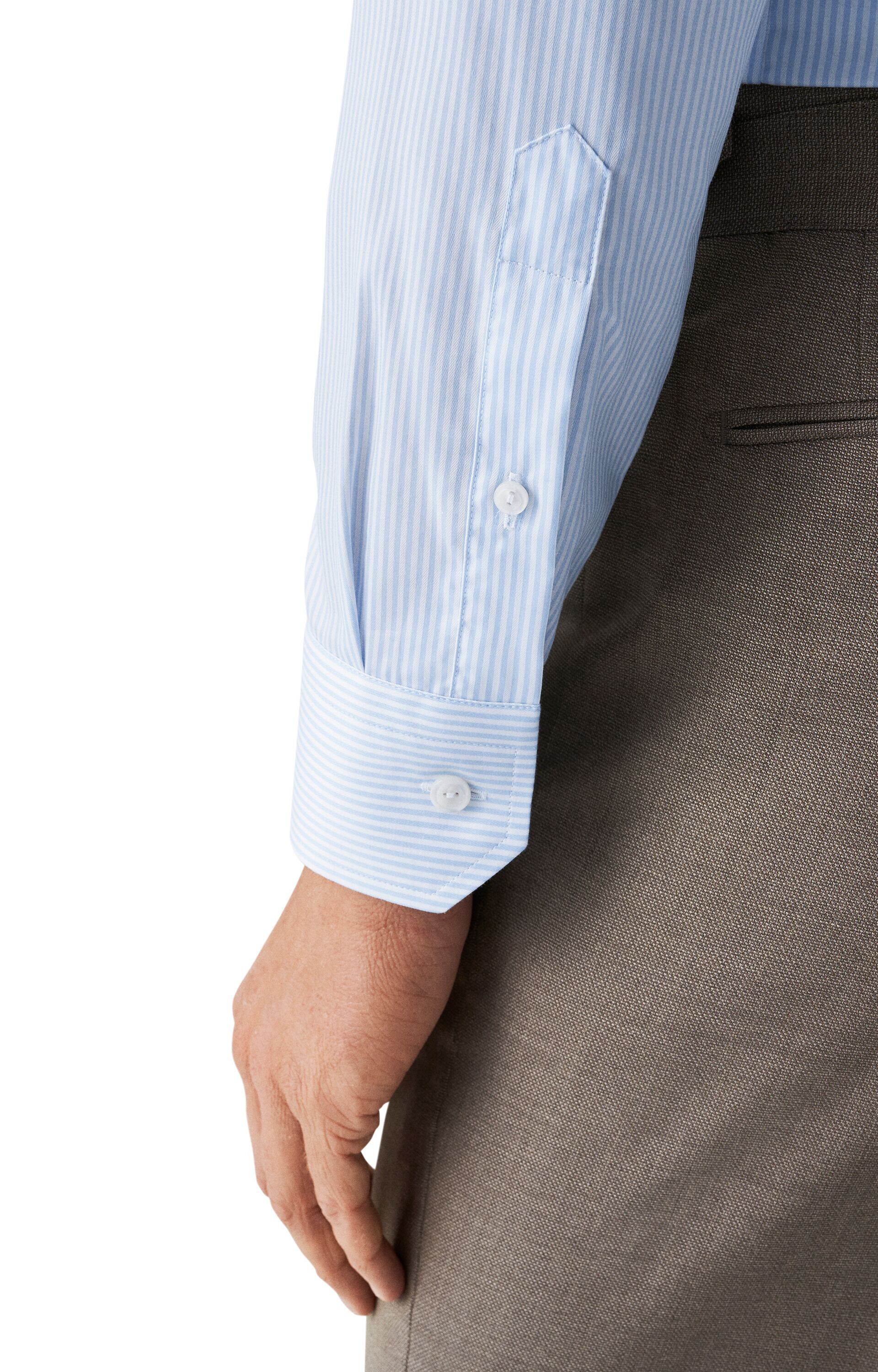 Contemporary Fit Light Blue Twill Shirt