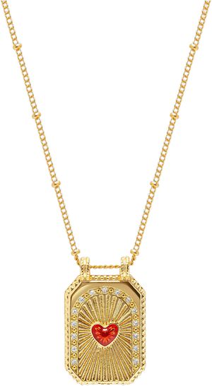 Women's Gold Heart Pendant Necklace
