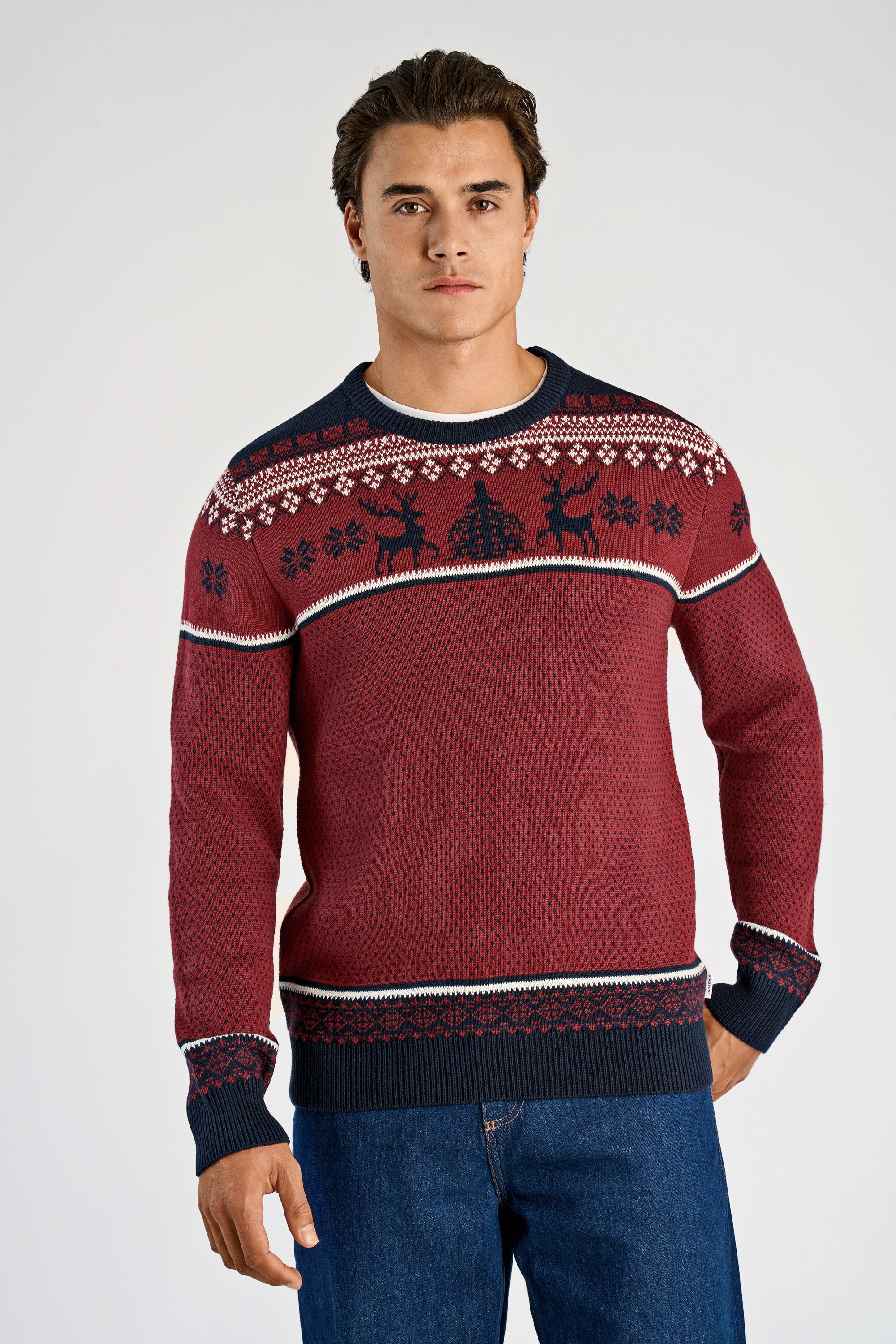 Jacquard holiday knit
