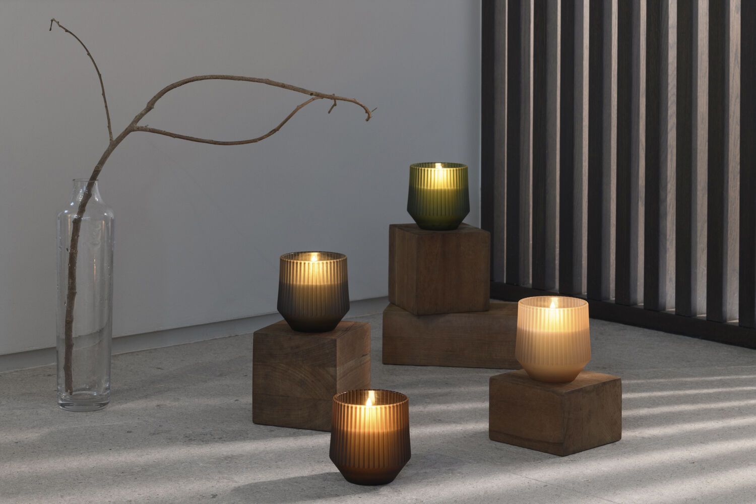 Scented wax glass candle, Harmony, Smoke, 8,5x9,5 cm *