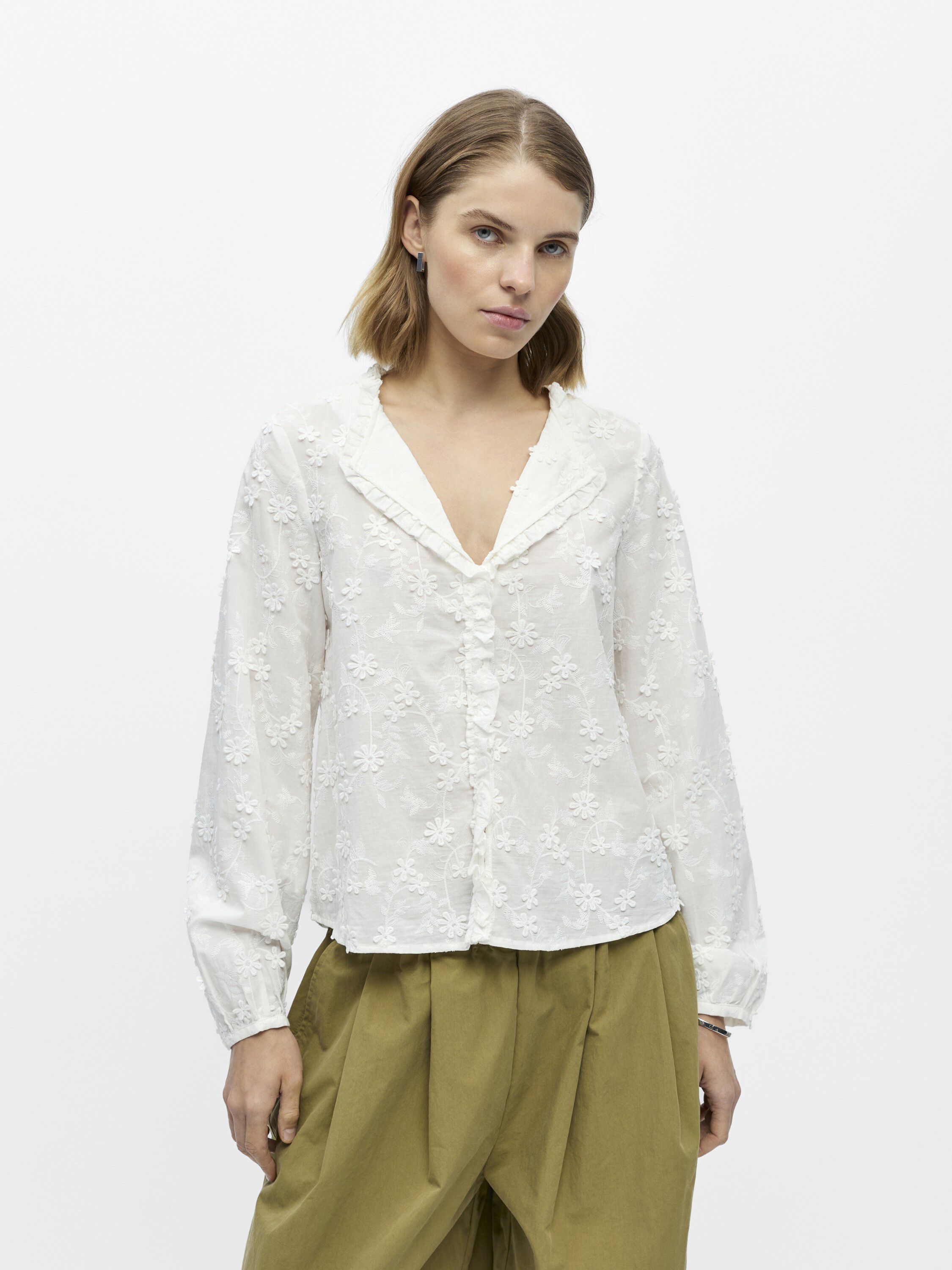 OBJKARLI L/S RE SHIRT NOOS