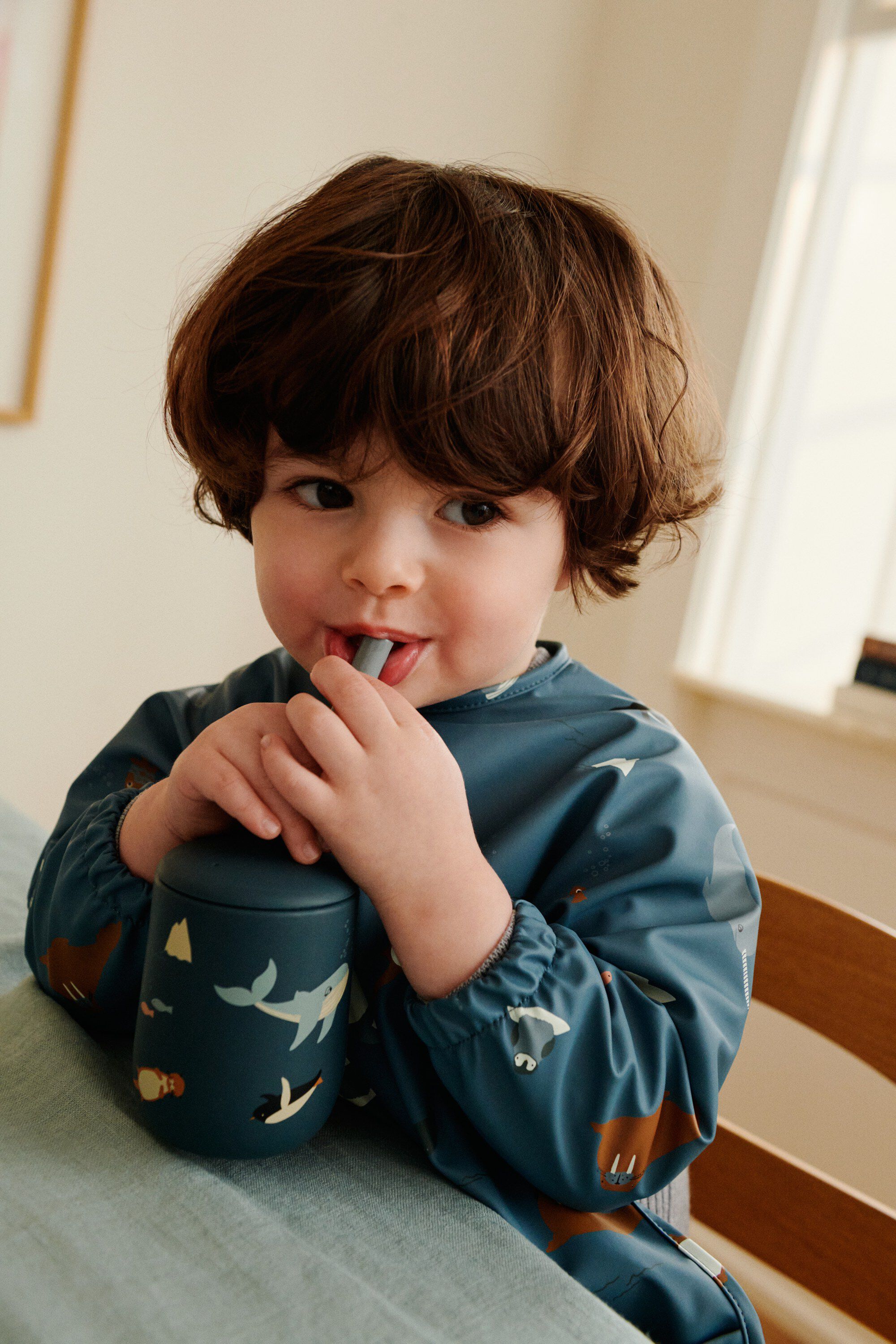 Merle Printed Cape Bib