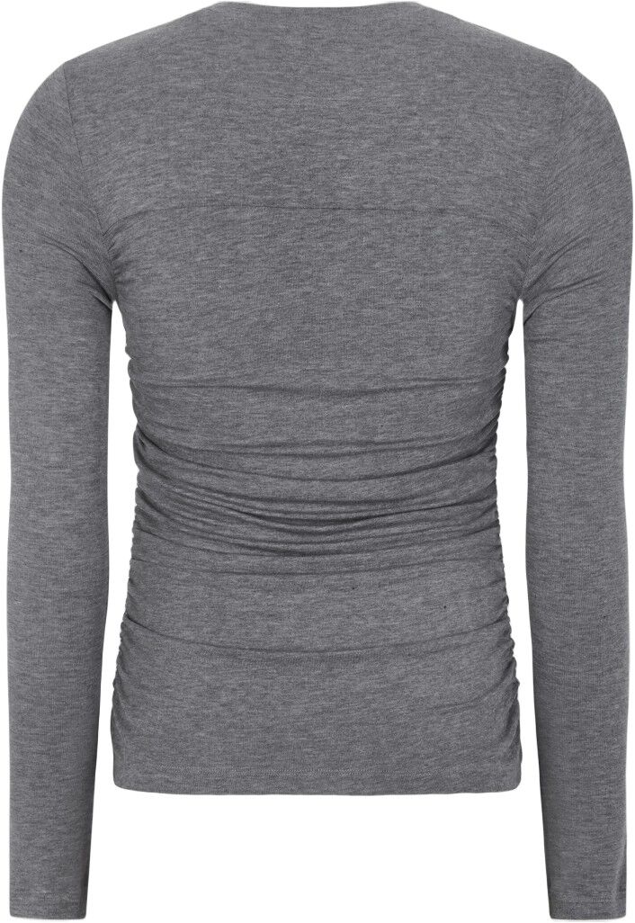 SRRoman Draped O-neck Top