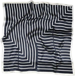 Lines silk scarf