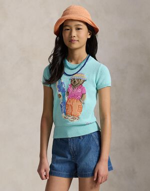 Polo Bear Short-Sleeve Sweater