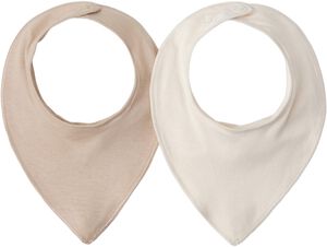 Soft, practical bibs in cotton with