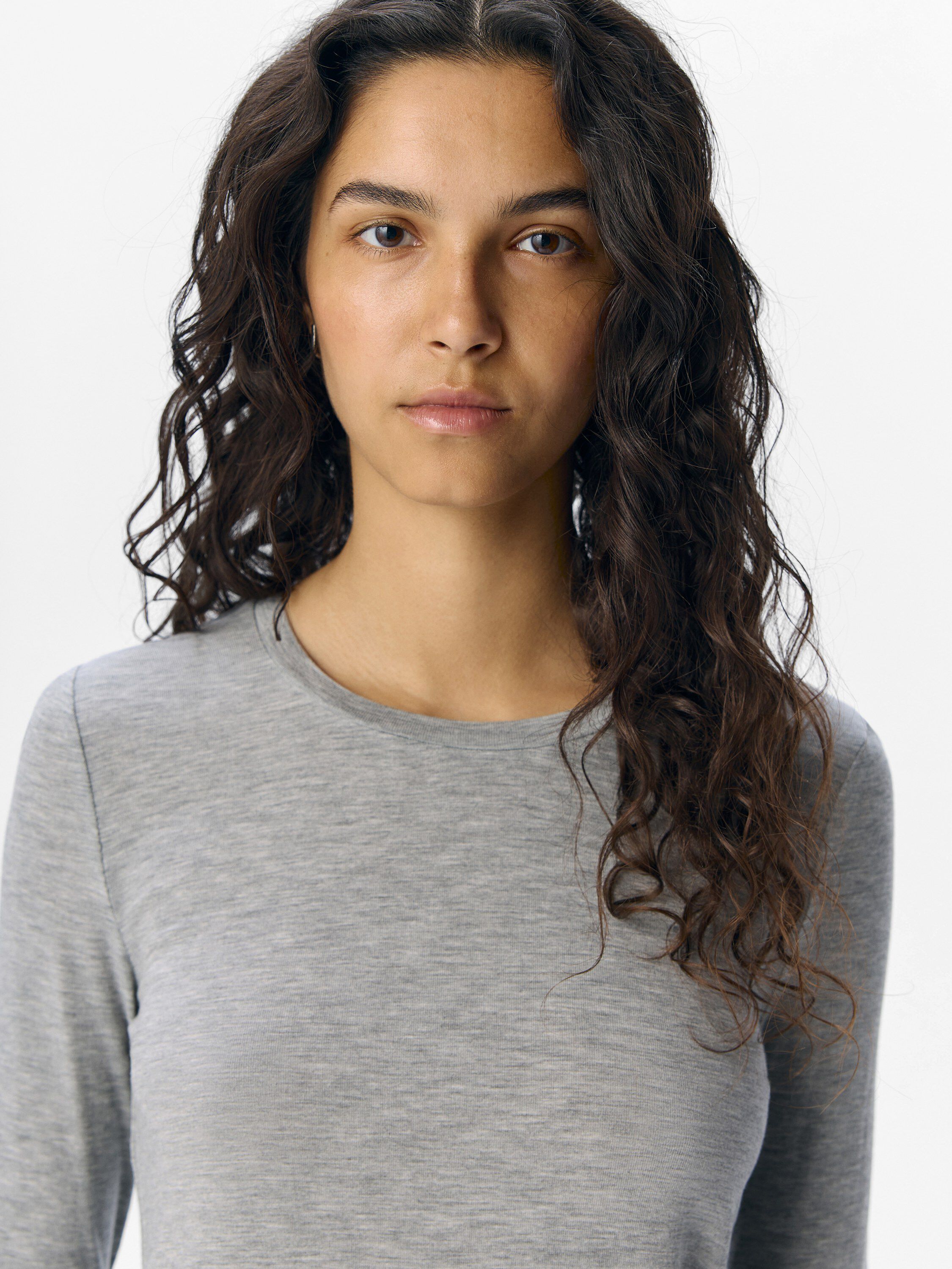 OBJZOFIA SLI L/S O-NECK TOP NOOS