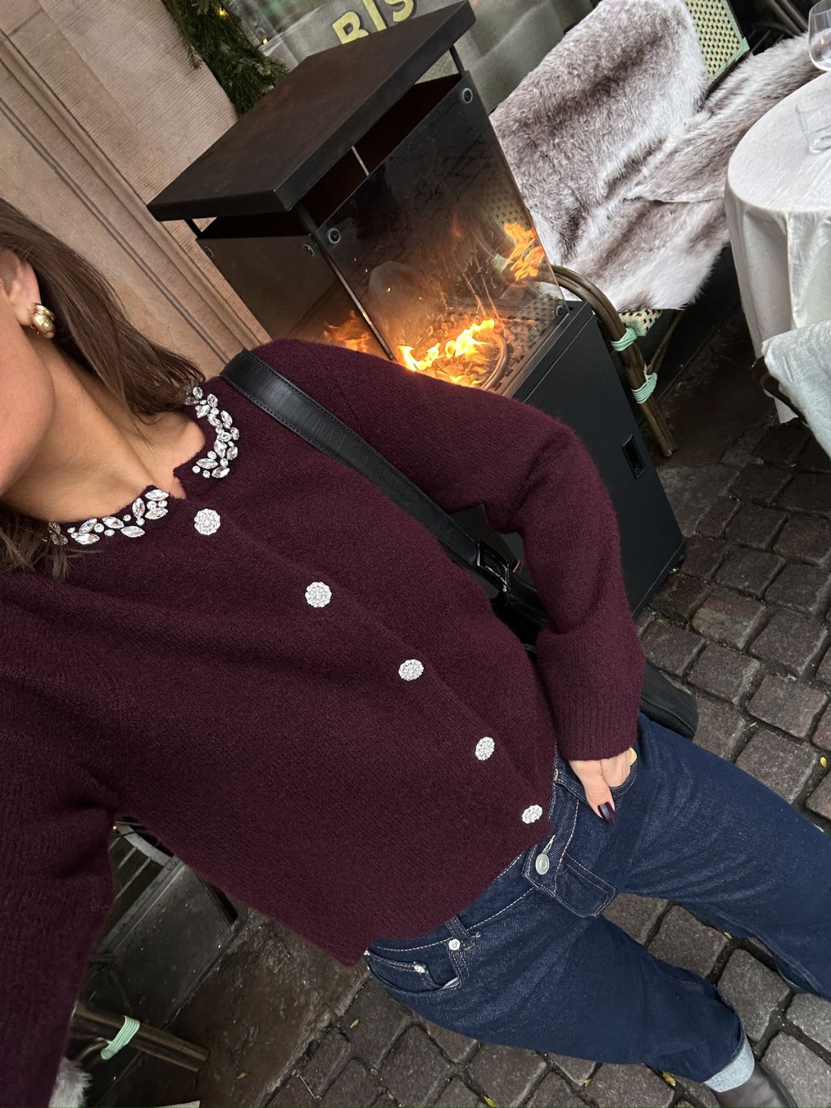 Marie Stone Knit Cardigan