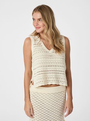 Catana Crochet Knit Top