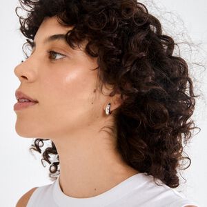 Øreringe : Mine : Sølvbelagt