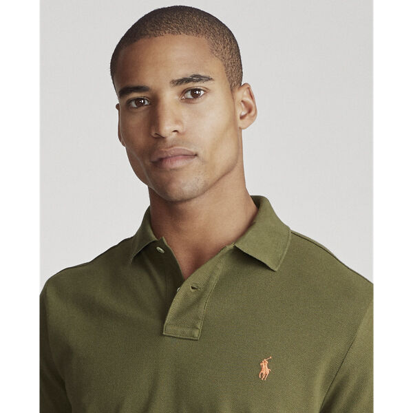 Custom Slim Fit Mesh Polo Shirt