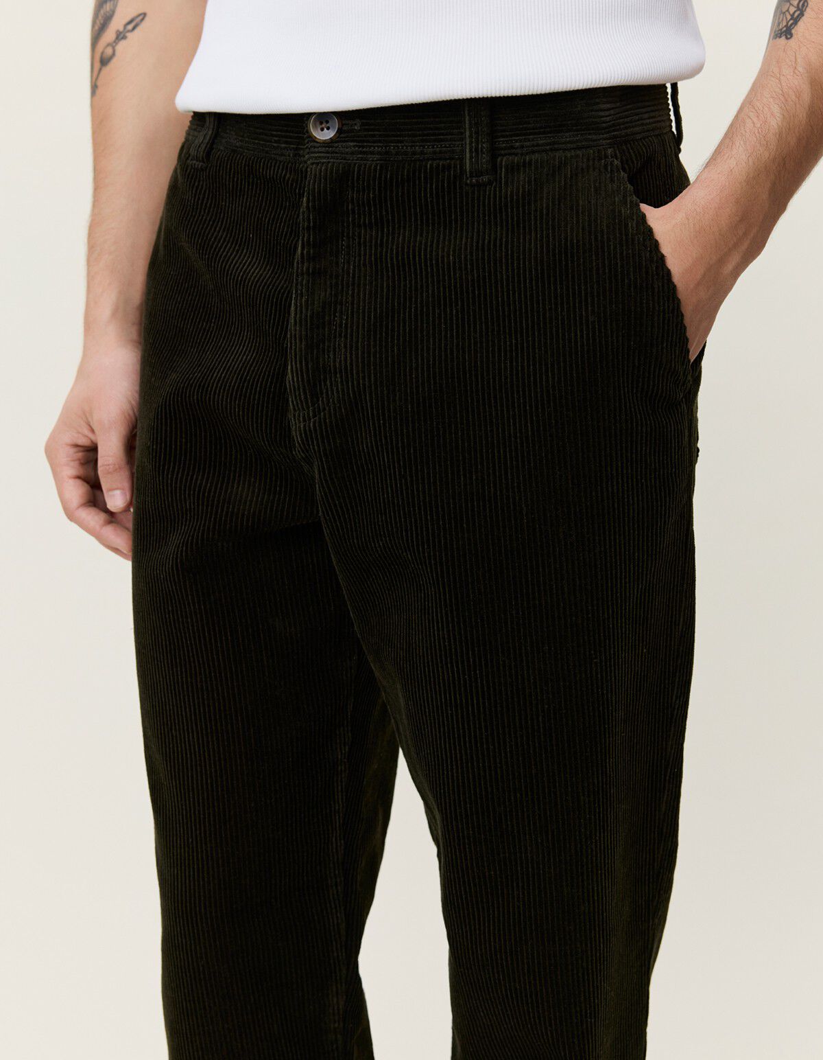 Corduroy Tapered Pants
