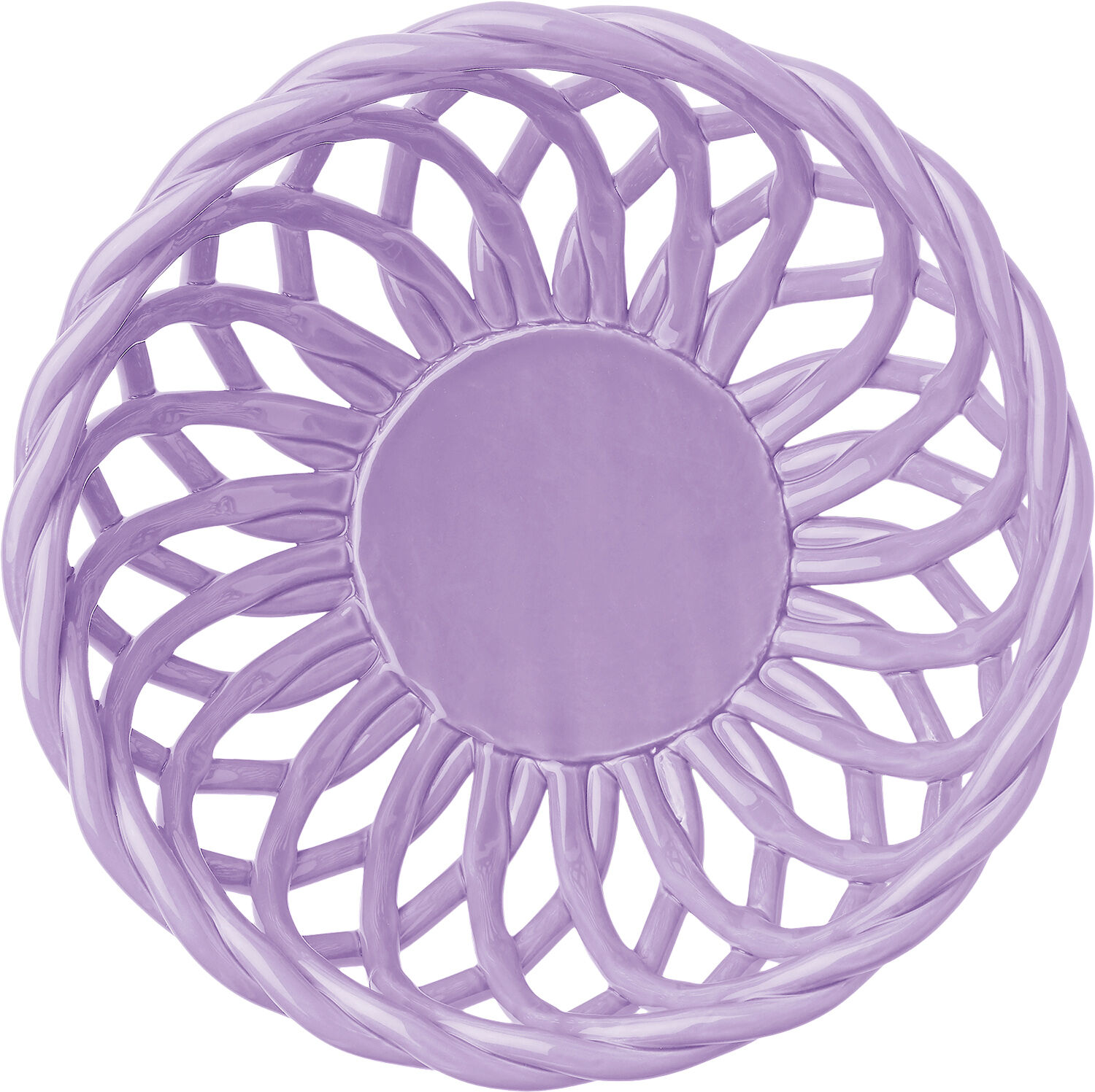CERAMIC BASKET SICILIA LARGE LILAC