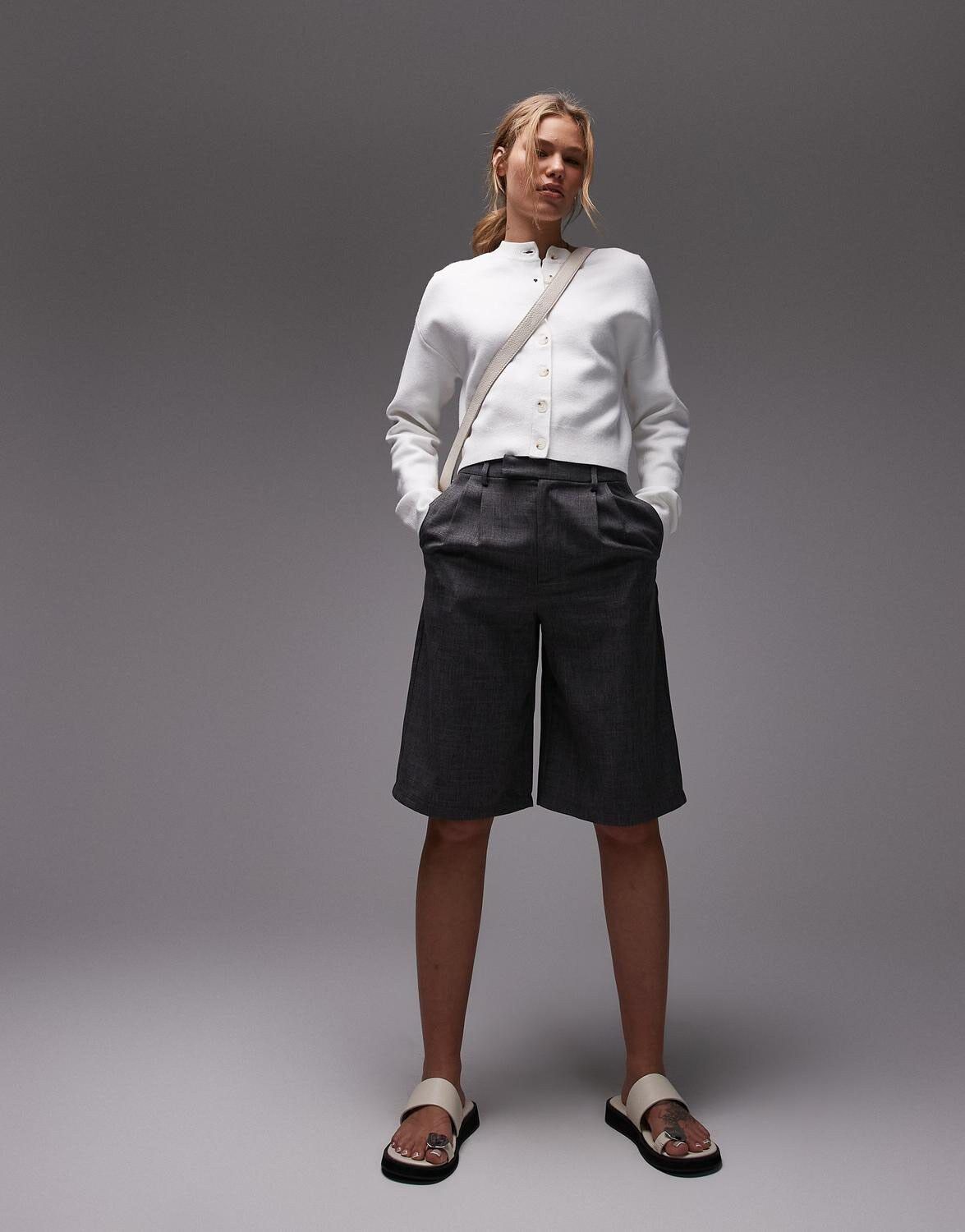 TSCOMPACT LS V-NECK CARDIGAN NOOS - COTTON