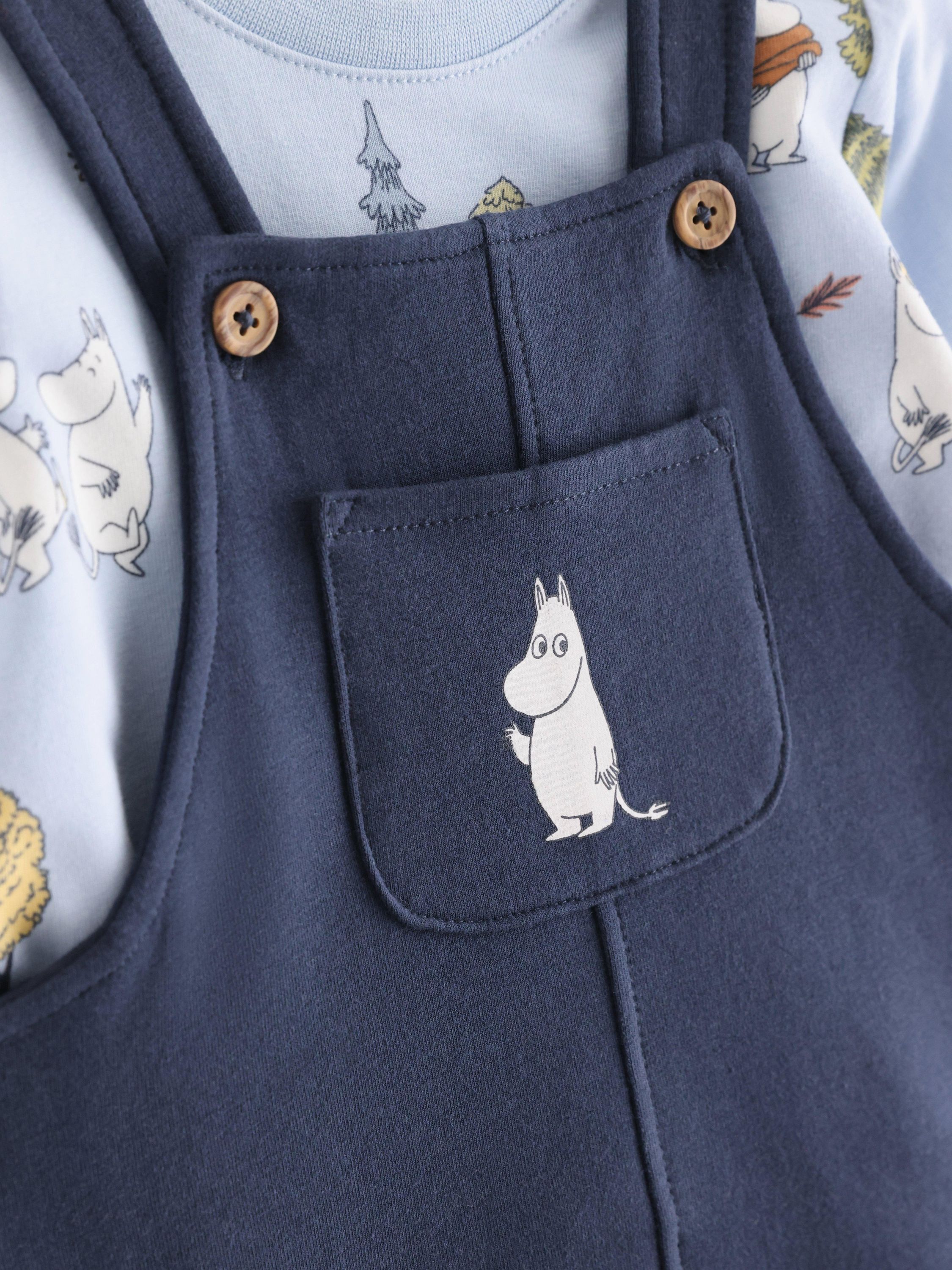 Set Dungerees with top Moomin