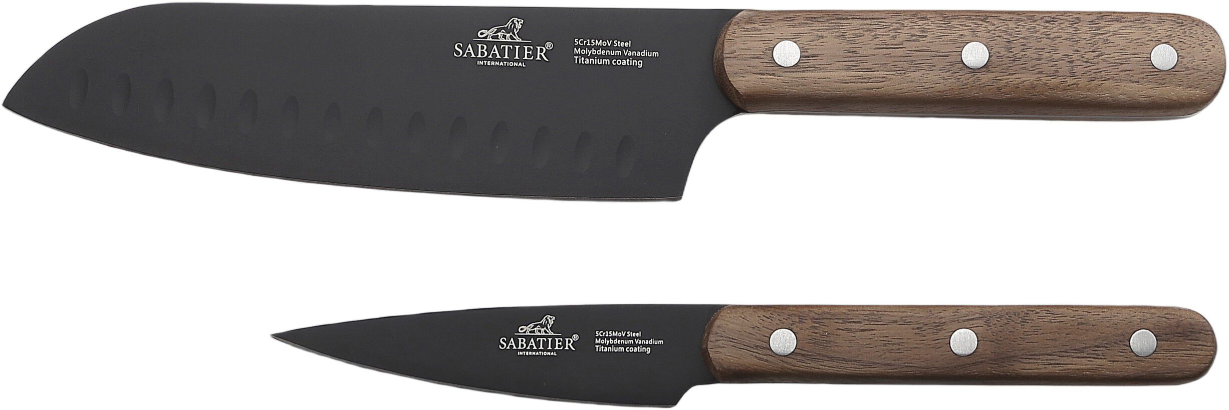 Knivs&aelig;t Phenix Walnut 2 dele Sort/valn&oslash;ddetr&aelig;