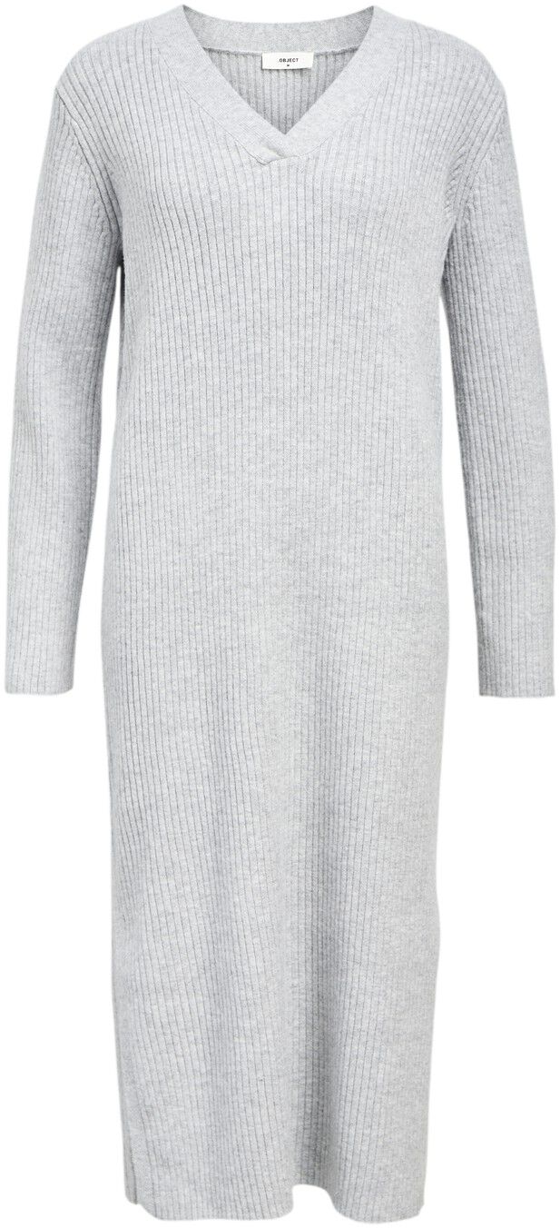 OBJELVA L/S RE V-NECK KNIT DRESS DI