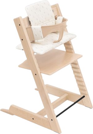 Tripp Trapp� Stol Natur + Babyset + Pude i Wheat Cream