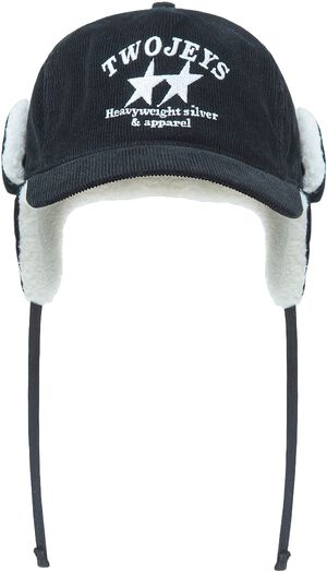 Heavy Silver Black Earflap