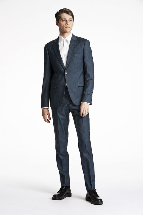 Checked mens suit